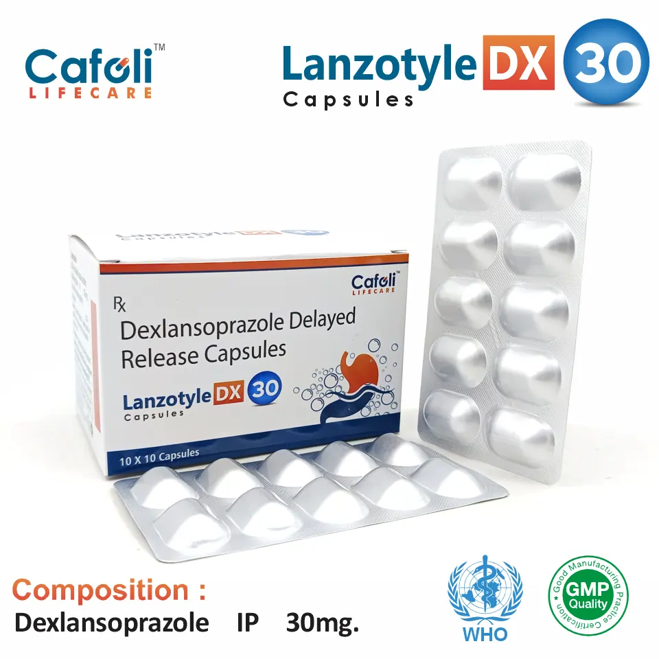 Dexlansoprazole 30mg Capsule at Best Price in PCD Medical Pharma for Acid Reflux Treatment